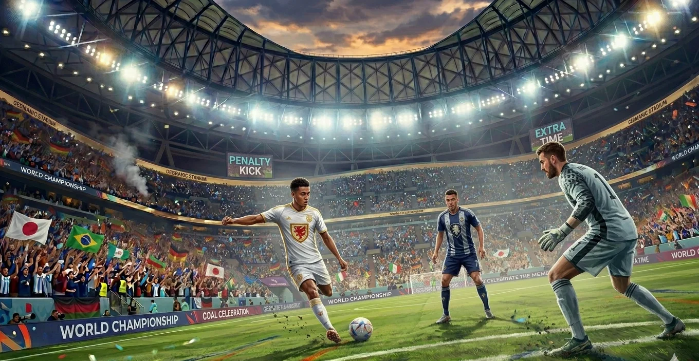 A penalty kick taken in extra time during a 2026 World Cup match